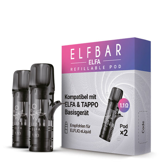 ELFBAR ELFA Refillable Pod 2er Pack  (Leer Pod) Ohm: 1.1