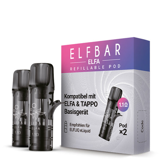 ELFBAR ELFA Refillable Pod 2er Pack  (Leer Pod) Ohm: 1.1