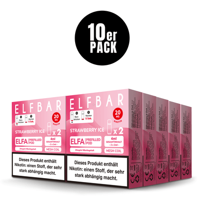 Elfbar Prefilled Pod ELFA Strawberry Ice 20mg Nikotin 600