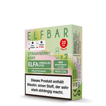 Elfbar Prefilled Pod ELFA Strawberry Kiwi 20mg Nikotin 600