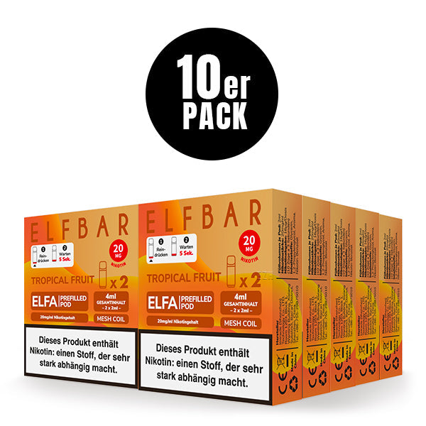 Elf Bar ELFA CP Prefilled Pod Tropical Fruit 20mg Nikotin 600