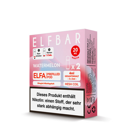 Elfbar Prefilled Pod ELFA Watermelon 20mg Nikotin 600