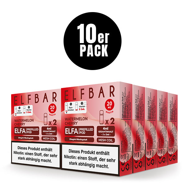 Elfbar Prefilled Pod ELFA Watermelon Cherry 20mg Nikotin 600