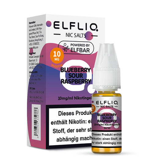 Elfbar ELFLIQ 10mg/ml Nikotinsalz Liquid Blueberry Sour Raspberry