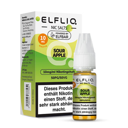 Elfbar ELFLIQ 10mg/ml Nikotinsalz Liquid Sour Apple