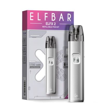 Elfbar ELFX 2 Refillable Kit Titanium Silver