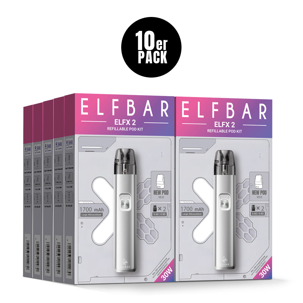 Elfbar ELFX 2 Refillable Kit Titanium Silver