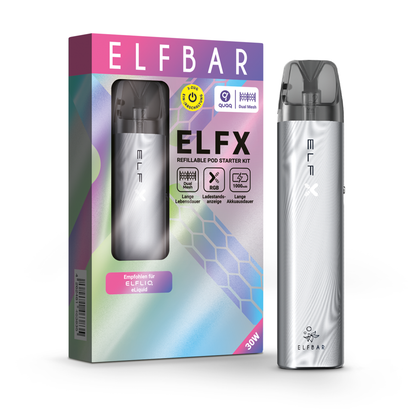 Elfbar ELFX Refillable Kit Silver