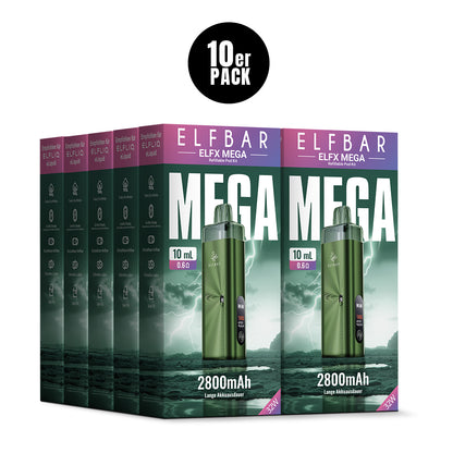 Elfbar ELFX MEGA Refillable Pod Kit 0.6 Ohm Green