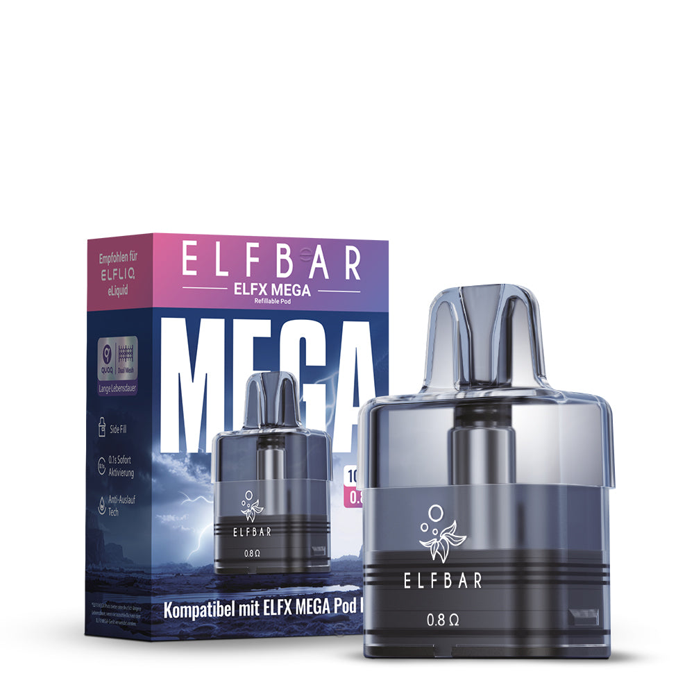 ELFBAR ELFX Mega Refillable Pod (Leer Pod) Ohm: 0.8 10ml