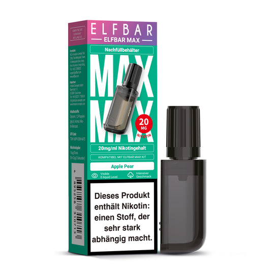 Elfbar Max Refill Container Apple Pear 20mg Nikotin 10ml Liquid