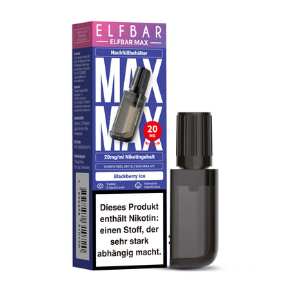 Elfbar Max Refill Container Blackberry Ice 20mg Nikotin 10ml Liquid