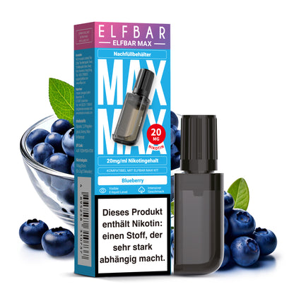 Elfbar Max Refill Container Blueberry 20mg Nikotin 10ml Liquid