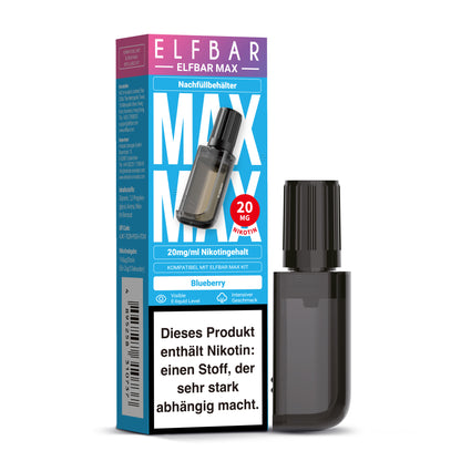 Elfbar Max Refill Container Blueberry 20mg Nikotin 10ml Liquid