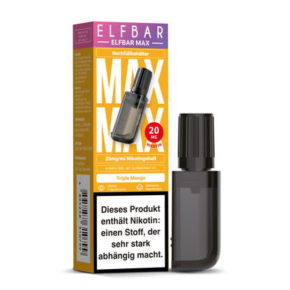 Elfbar Max Refill Container Triple Mango 20mg Nikotin 10ml Liquid
