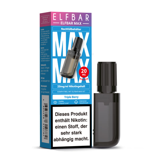 Elfbar Max Refill Container Triple Berry 20mg Nikotin 10ml Liquid