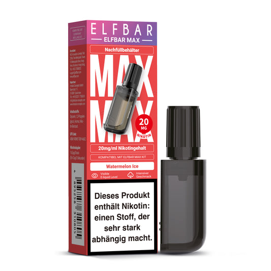 Elfbar Max Refill Container Watermelon Ice 20mg Nikotin 10ml Liquid