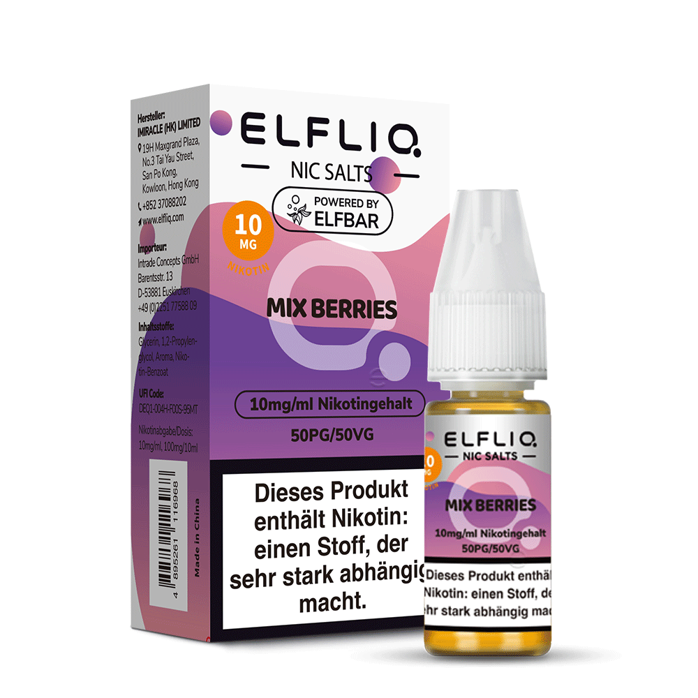Elfbar ELFLIQ 10mg/ml Nikotinsalz Liquid Mix Berries