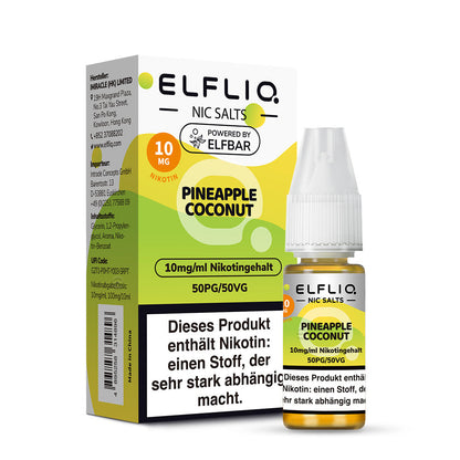 Elfbar ELFLIQ 10mg/ml Nikotinsalz Liquid Pineapple Coconut