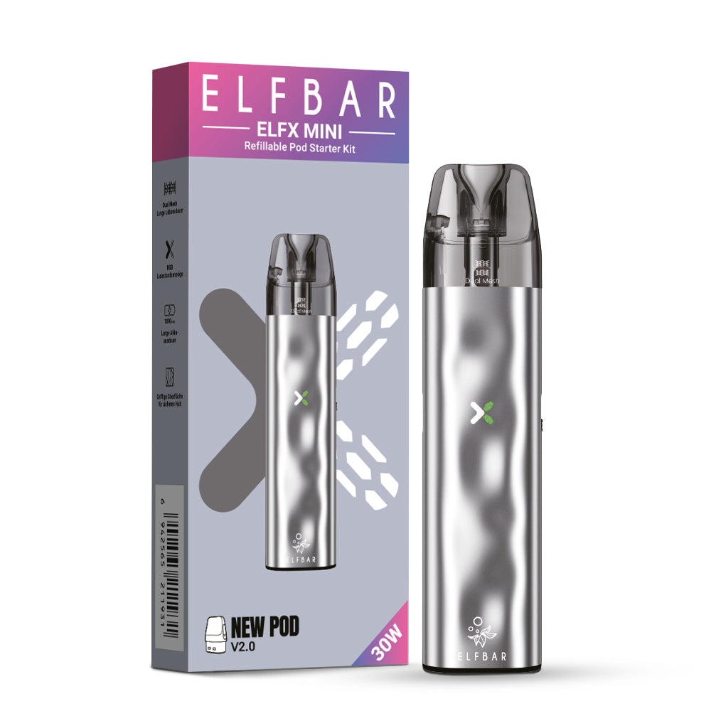 Elfbar ELFX (Mini) Refillable Kit Silver