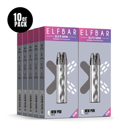 Elfbar ELFX (Mini) Refillable Kit Silver