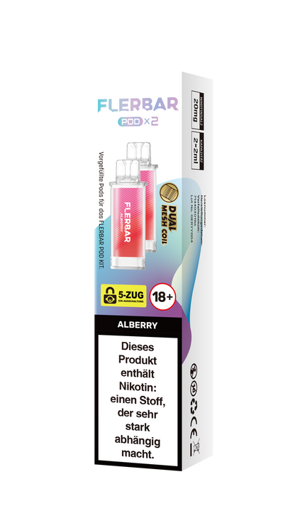 Flerbar Prefilled Pod Alberry 20mg Nikotin 600