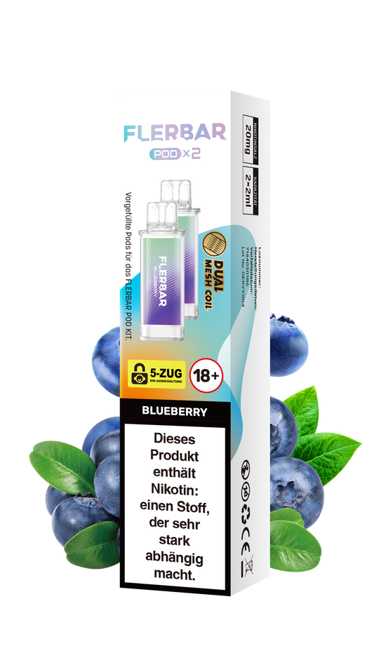 Flerbar Prefilled Pod Blueberry 20mg Nikotin 600