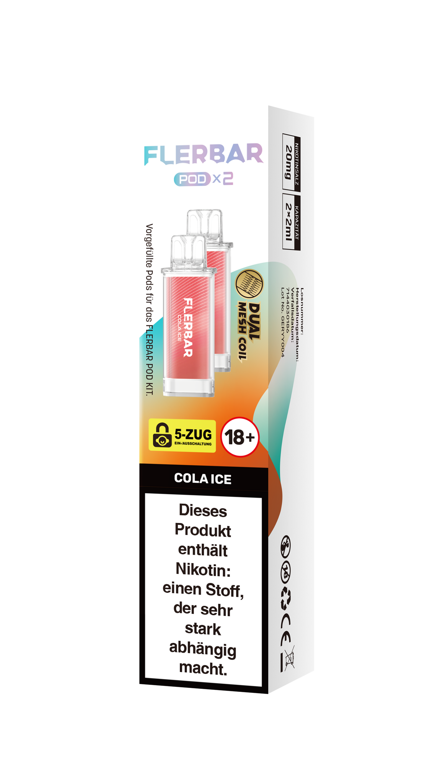 Flerbar Prefilled Pod Cola Ice 20mg Nikotin 600