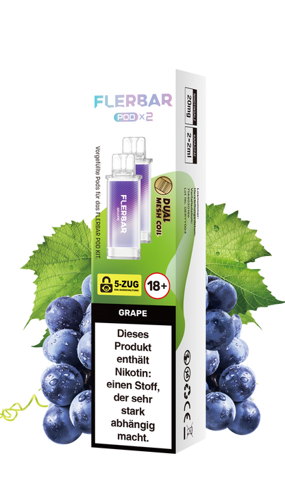 Flerbar Prefilled Pod Grape 20mg Nikotin 600
