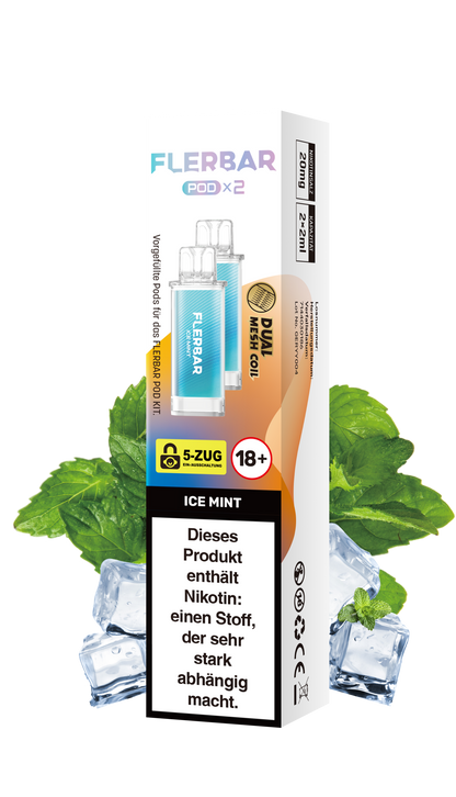 Flerbar Prefilled Pod Ice Mint 20mg Nikotin 600