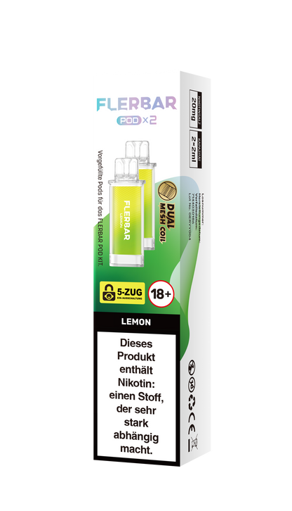 Flerbar Prefilled Pod Lemon 20mg Nikotin 600
