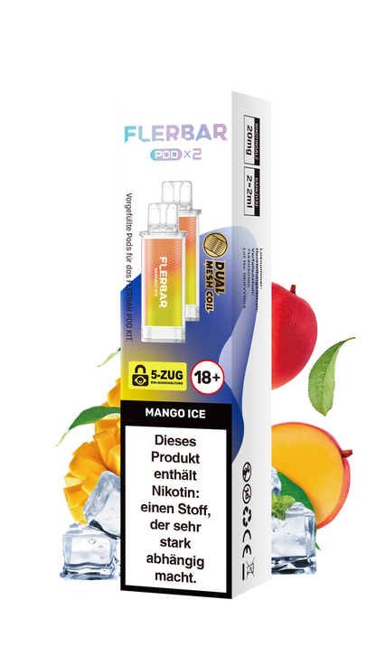 Flerbar Prefilled Pod Mango Ice 20mg Nikotin 600