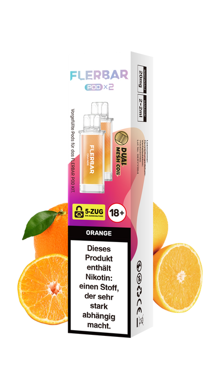 Flerbar Prefilled Pod Orange 20mg Nikotin 600