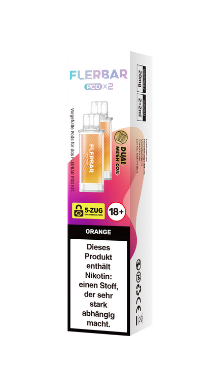 Flerbar Prefilled Pod Orange 20mg Nikotin 600