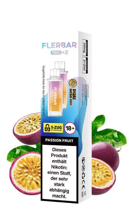 Flerbar Prefilled Pod Passion Fruit 20mg Nikotin 600