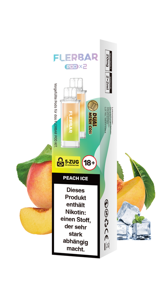 Flerbar Prefilled Pod Peach Ice 20mg Nikotin 600
