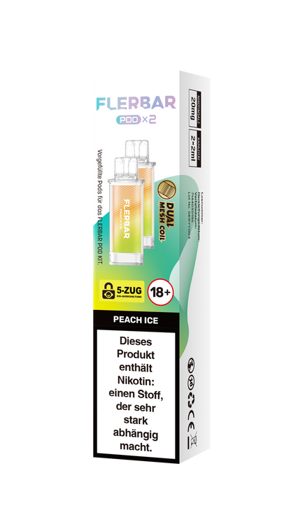 Flerbar Prefilled Pod Peach Ice 20mg Nikotin 600