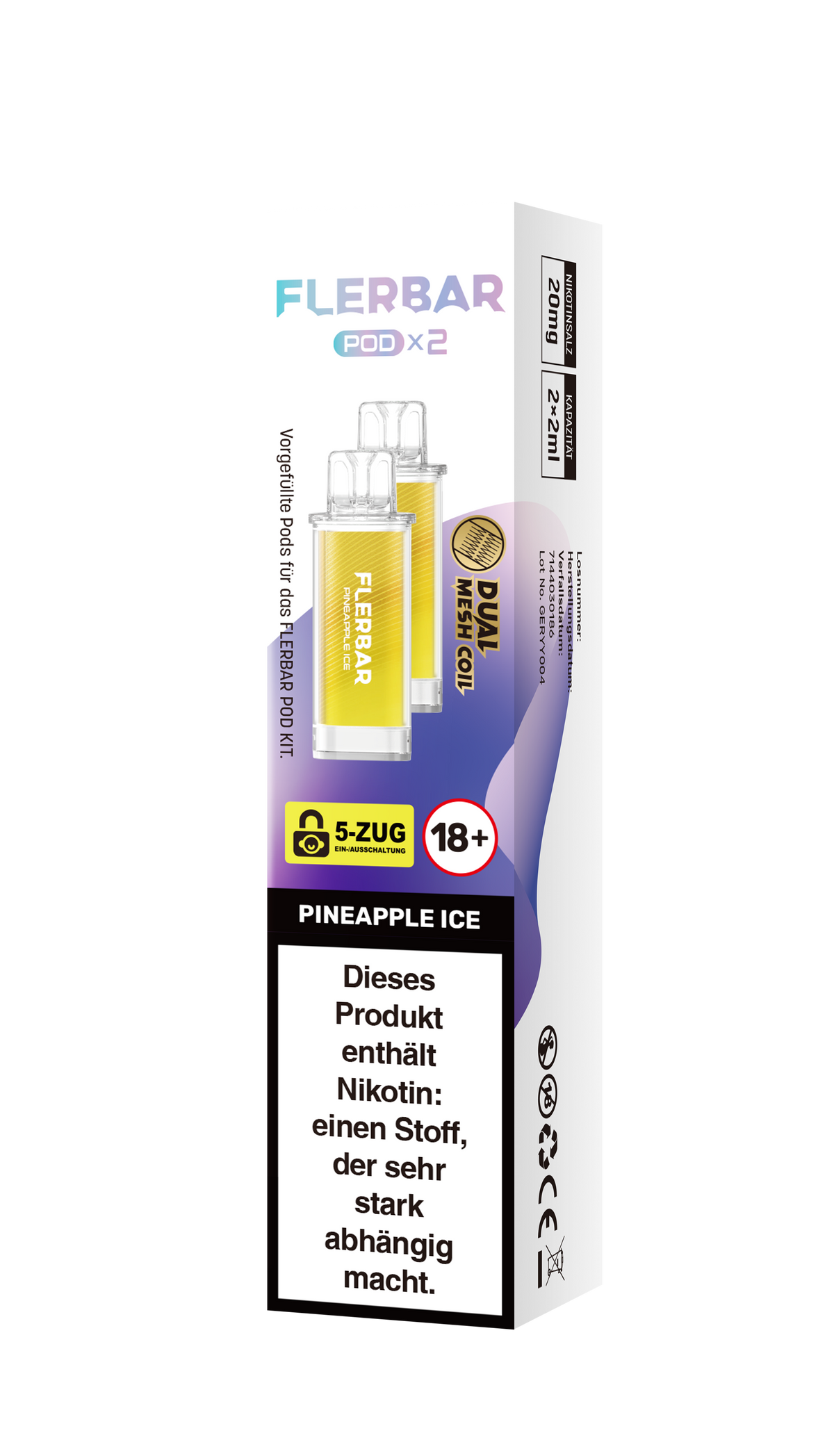 Flerbar Prefilled Pod Pineapple Ice 20mg Nikotin 600