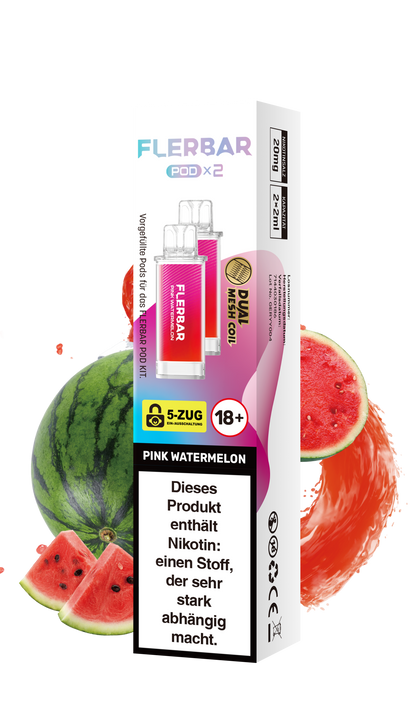 Flerbar Prefilled Pod Pink Watermelon 20mg Nikotin 600