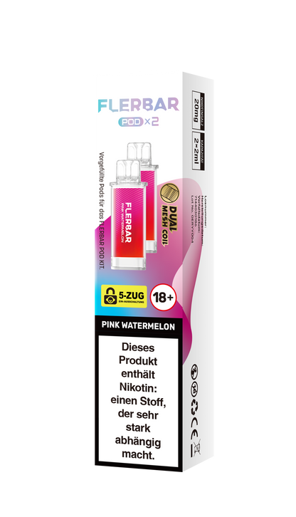 Flerbar Prefilled Pod Pink Watermelon 20mg Nikotin 600