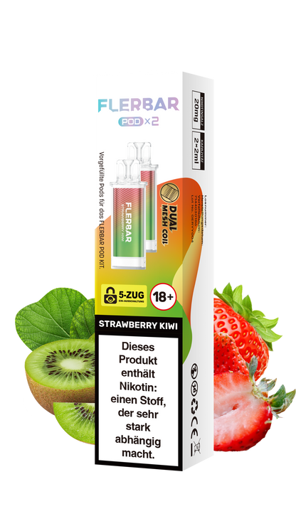 Flerbar Prefilled Pod Strawberry Kiwi 20mg Nikotin 600