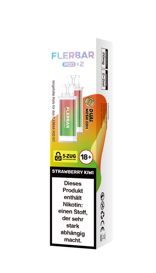 Flerbar Prefilled Pod Strawberry Kiwi 20mg Nikotin 600