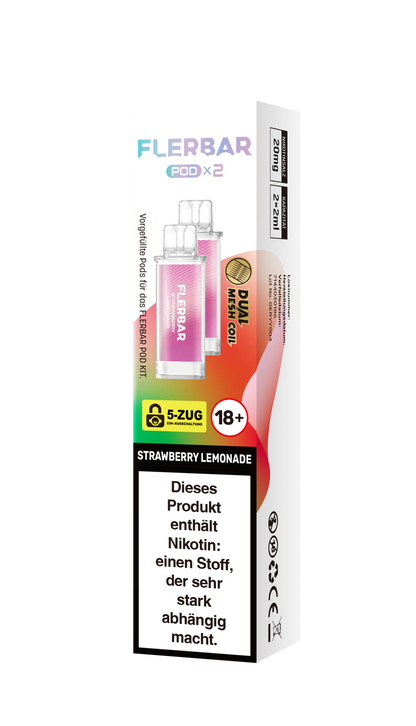 Flerbar Prefilled Pod Strawberry Lemonade 20mg Nikotin 600