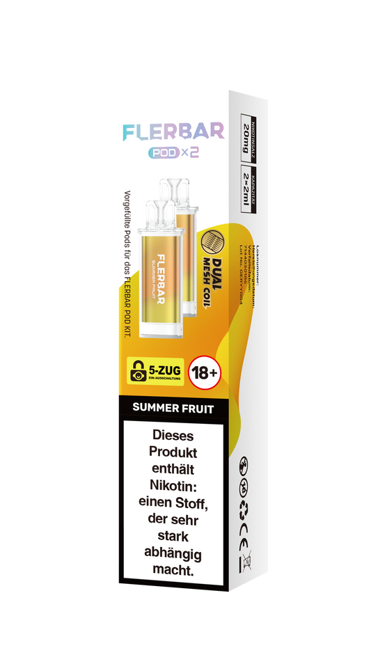 Flerbar Prefilled Pod Summer Fruit 20mg Nikotin 600