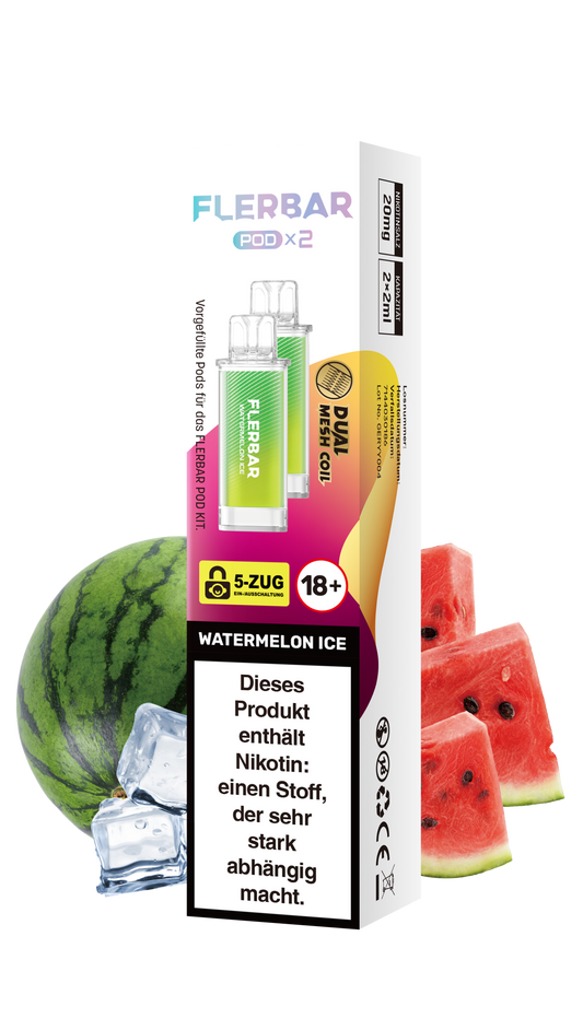 Flerbar Prefilled Pod Watermelon Ice 20mg Nikotin 600