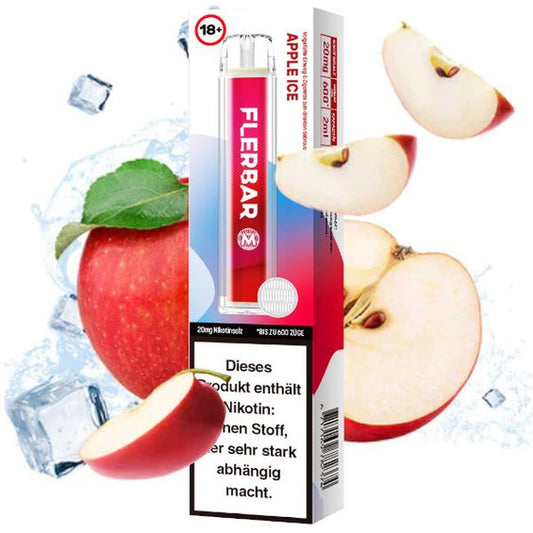 E-Zigarette Flerbar Apple Ice 20mg Nikotin 600