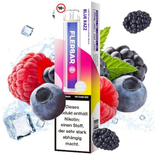 E-Zigarette Flerbar Blue Razz 20mg Nikotin 600
