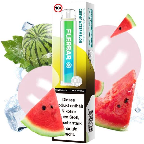 E-Zigarette Flerbar Chewy Watermelon 20mg Nikotin 600