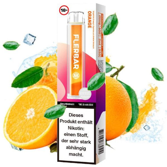 E-Zigarette Flerbar Orange 20mg Nikotin 600