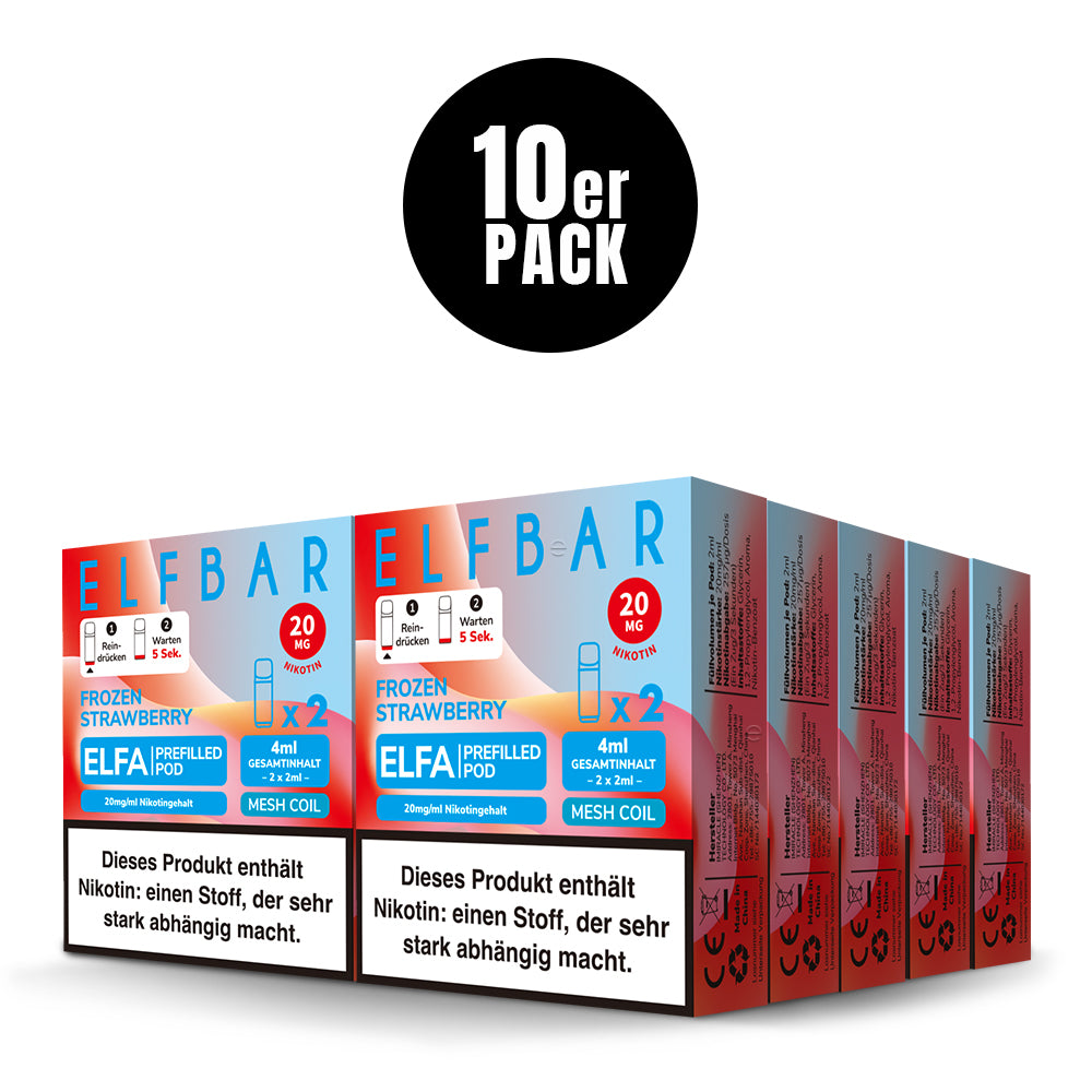 Elfbar Prefilled Pod ELFA Frozen Strawberry 20mg Nikotin 600